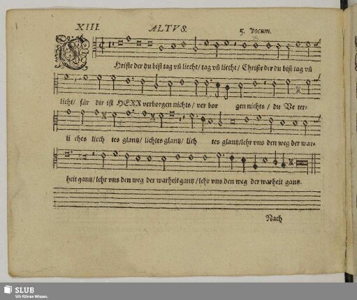XIII. Christe der du bist tag und liecht