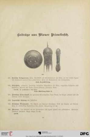 Beiträge aus Wiener Privatbesitz (Nr. 601-733)