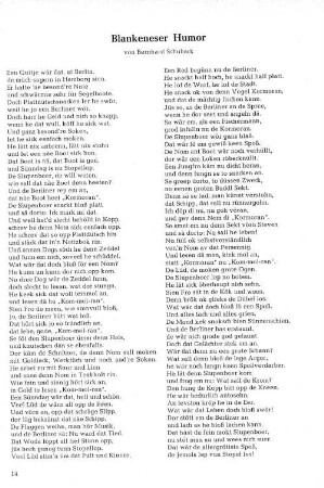 Blankeneser Humor