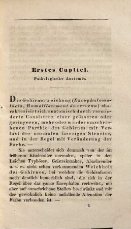 Beobachtungen und Bemerkungen über Gehirnerweichung