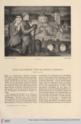 Neue Malereien von Matthäus Schiestl