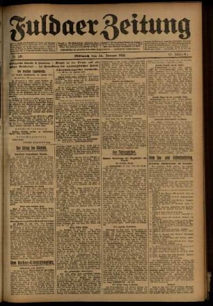 Ausgabe vom Mittwoch, den 26. Januar 1916.