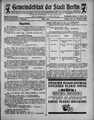 1926,44: Nr. 44, 31. Oktober 1926