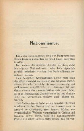 Nationalismus