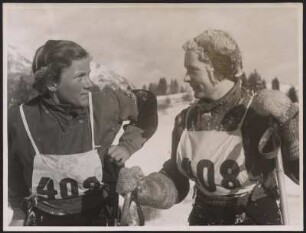 BDM-Mädchen beim Wintersport in Garmisch-Partenkirchen