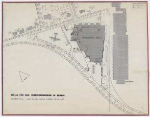 Verkehrsmuseum (nicht realisiert) – Variante IV: Grundriss. Berlin-Charlottenburg, Wandalenallee/Jafféstraße