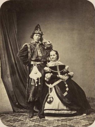Fritz Lossow Frau Prof. Knabl / Maskenball von 'Jung-München' 1862