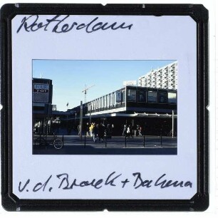 Rotterdam, Lijnbaan : Kreuzung von Stadhuisplein und Lijnbaan