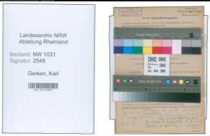 Entnazifizierung Karl Gerken , geb. 00.00.0000 (Polizeibeamter)