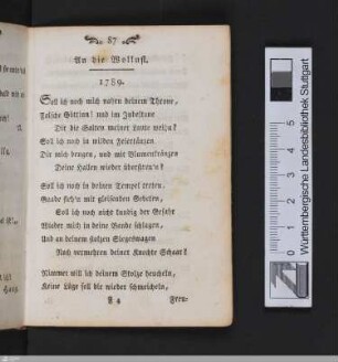An die Wollust (1789)