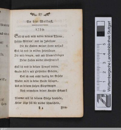 An die Wollust (1789)