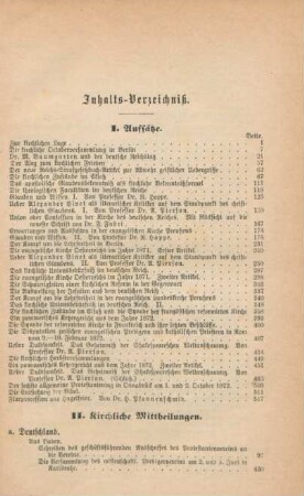 III-VI Inhaltsverzeichnis