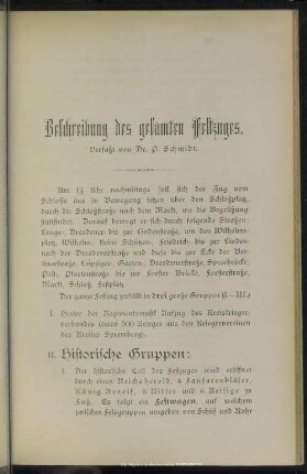 Beschreibung des gesamten Festzuges