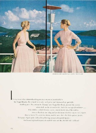 Modeaufnahme, Modelle Ann Klem und Mary Kato, Tearsheet (Mademoiselle)