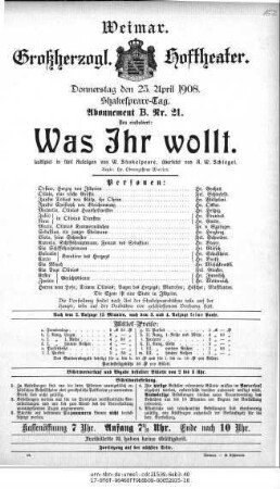 Was Ihr wollt