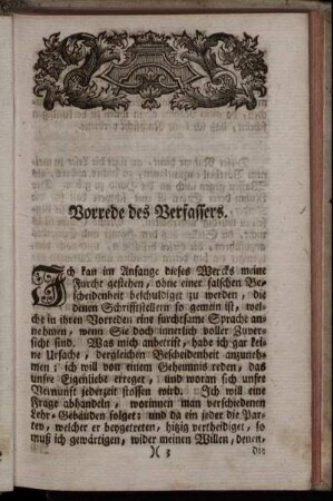 Vorrede des Verfassers.