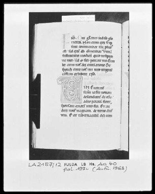 Epistolar — Initiale V(idi), Folio 197verso