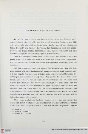 Die Patria als historische Quelle