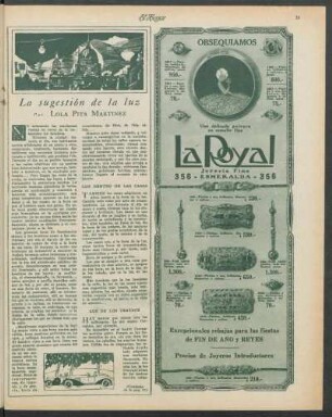 La sugestión de la luz