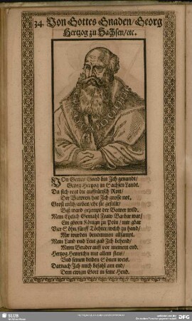 34. Von Gottes Gnaden, Georg Hertzog zu Sachsen, etc.