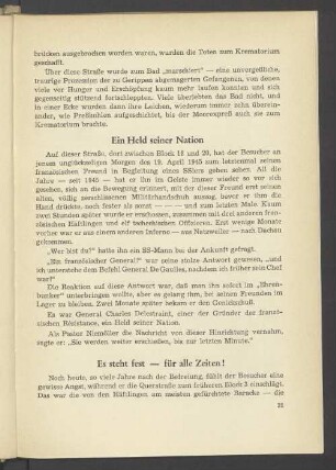 Es steht fest-für alle Zeiten!