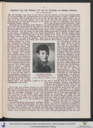 Napoleons Zug nach Rußland 1812 und die Teilnahme der badischen Soldaten.