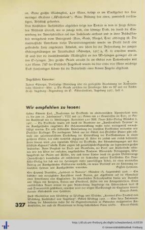 Wir empfehlen zu lesen.