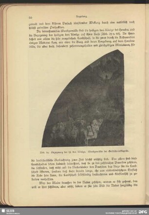 Begegnung der heiligen drei Könige. Wandgemälde der Goldschmiedkapelle