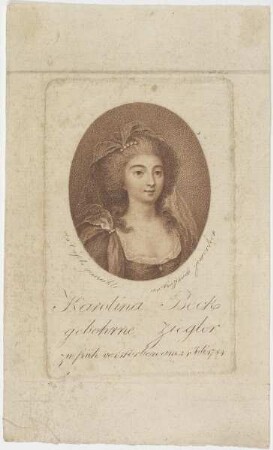 Bildnis der Karolina Beck, gebohrne Ziegler