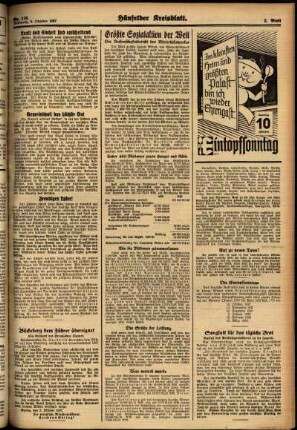 Zweite Ausgabe vom Mittwoch, den 06. Oktober 1937.