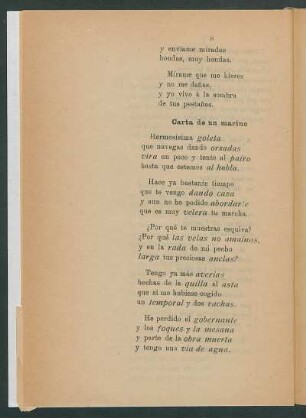 Carta de un marino