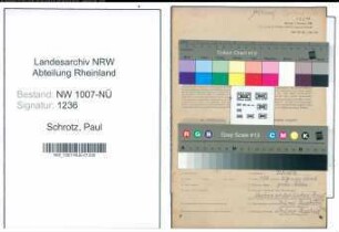 Entnazifizierung Paul Schrotz , geb. 08.04.1904 (Walzmeister)