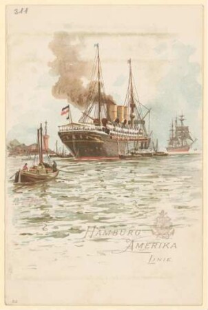 Menükarte : Schnelldampfer "Auguste Victoria"
