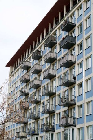 Dresden: Blaues Haus (Forschungsinstitut für Arbeitsschutz und Arbeitsökonomie), heute Wohnhaus