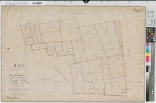 Ampen (Soest), Zusammenlegung Ampen, Bl.1 Brouillonkarte II Flur 1
