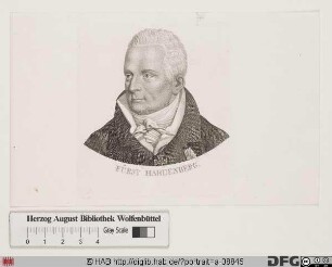 Bildnis Carl August Frhr. von Hardenberg, 1814 Fürst