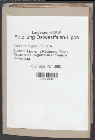 Grundstücksverkäufe im Amt Varenholz (Beratung der Kolonate) Nr. 1-46, Bd. 1
