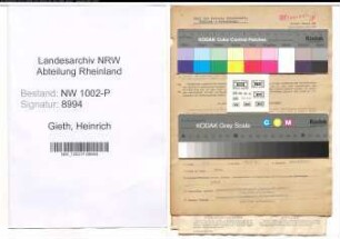 Entnazifizierung Heinrich Gieth , geb. 13.06.1899 (Polizeibeamter)