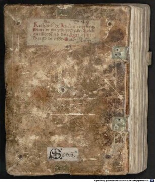 Tabula de hoc libro a Joh. Keck scripta - BSB Clm 18573