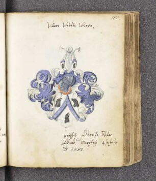 Albertus Eluer. – Incipit: Viuiere Virtute Victoria. – Marburg, 04.09.1593