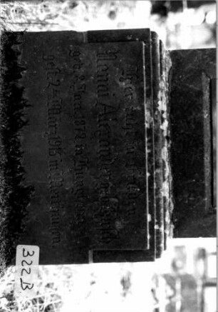 Grabstein 322 [Nir S. 202 Nr. 18.10]: Grabstein 322B [Nir S. 202 Nr. 18.10]