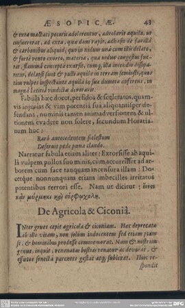 De Agricola & Ciconia
