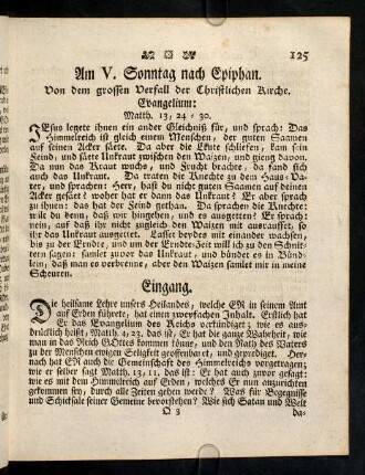 125-140, Am V. Sonntage nach Epiphan.
