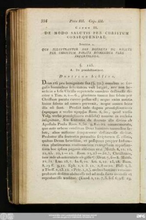 Caput III. De Modo Salutis Per Christum Consequendae.