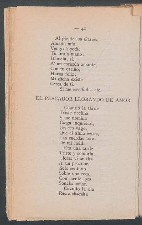 El pescador llorando de amor.