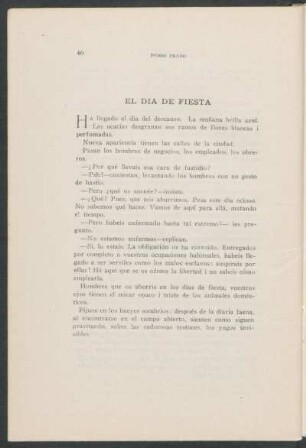 El día de fiesta