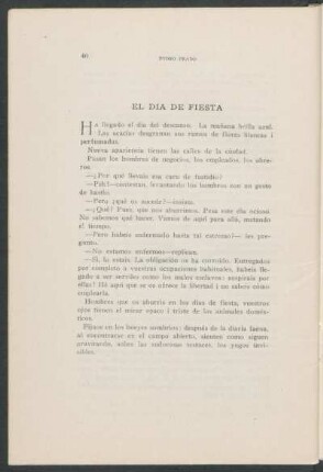 El día de fiesta
