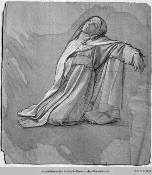 Studie für die Fresken im Oratorio Santa Teresa in Siena
