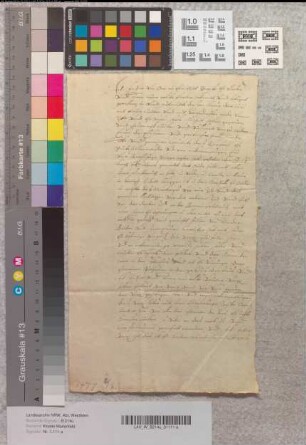 Schenkungsbrief des Jasper von Oer für Marienfeld.