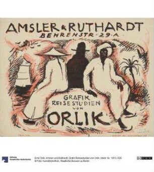 Amsler und Ruthardt, Grafik Reisestudien von Orlik